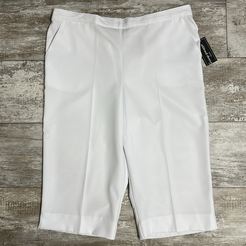 Alfred Dunner Studio white capri pant